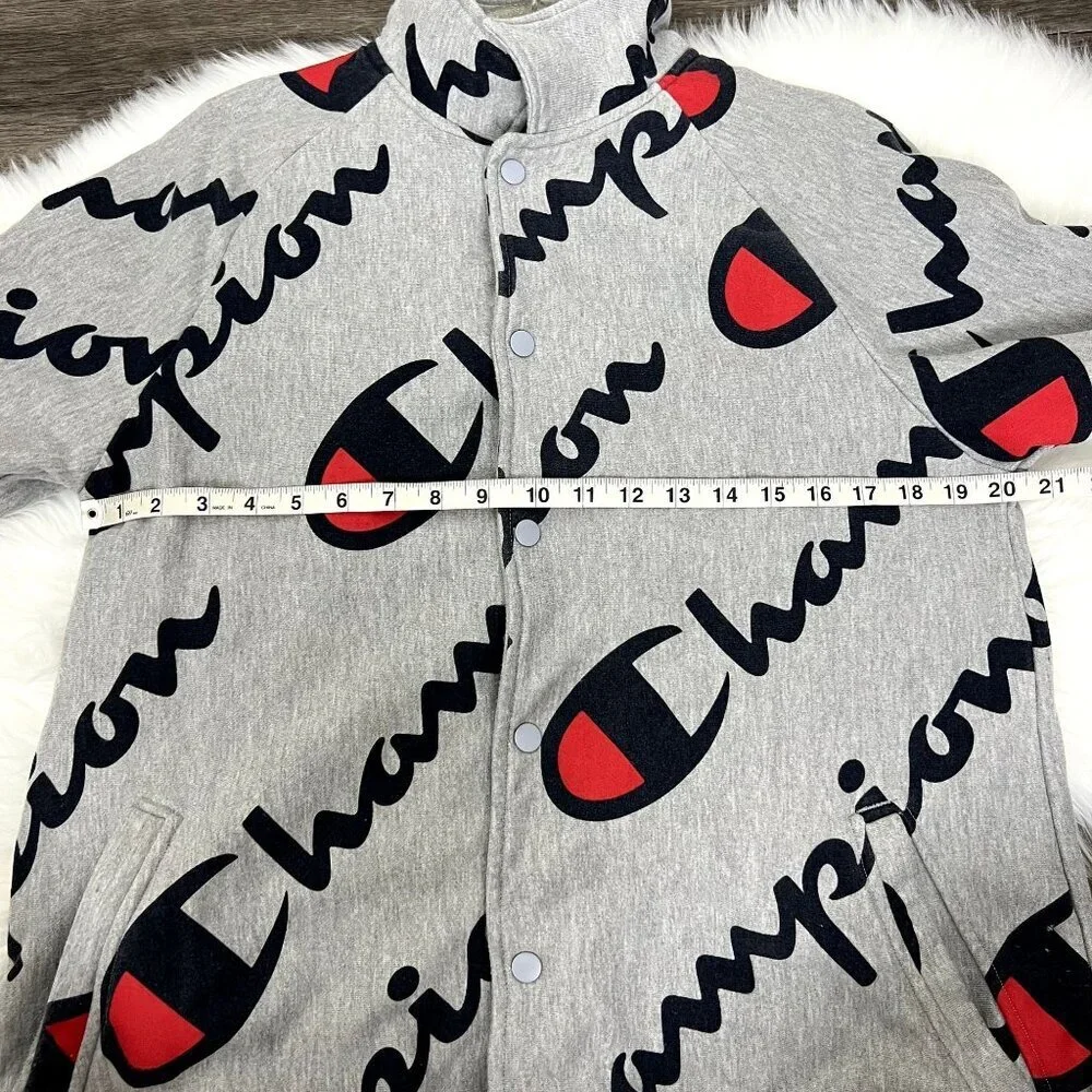 Champion Reverse Weave Mens Medium Explode Script French Terry Coaches Jacket - Picture 8 of 10